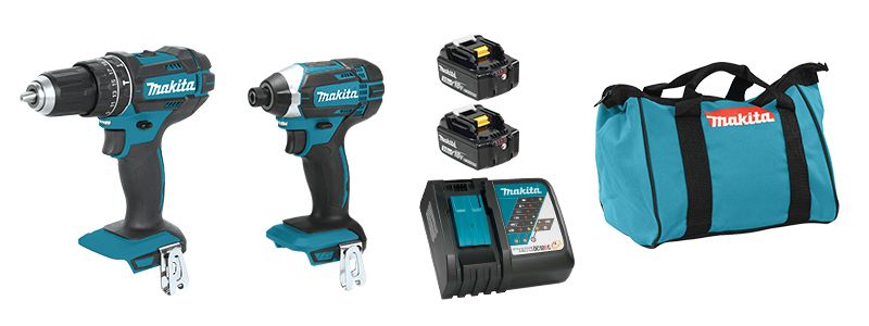 Makita 18V LXT Cordless 2 Tool Combo Kit (3.0Ah x2)