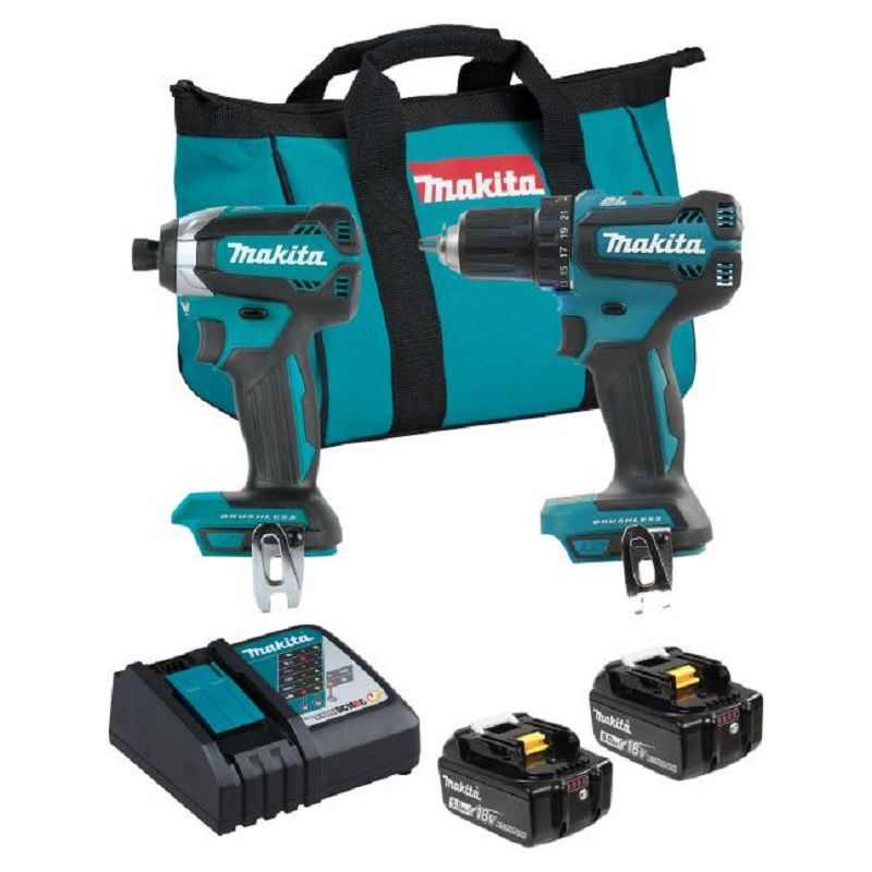 Makita 18V LXT Brushless 1/2" Drill-Driver - Combo Kit