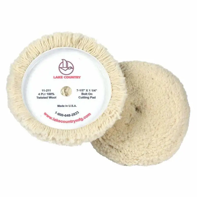 Lake Country Manufacturing Paint Correction Lake Country Heavy Cutting Twisted Wool Pad 6.5"