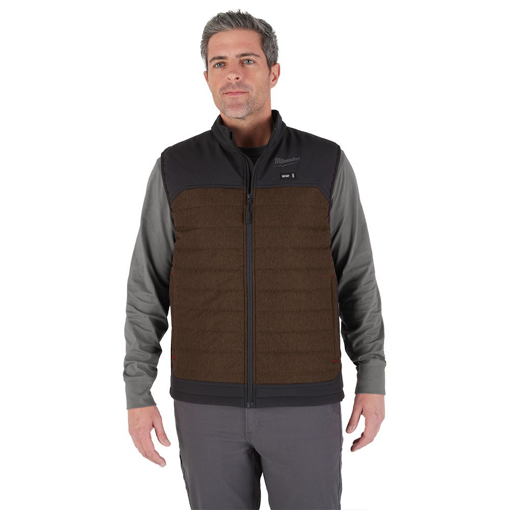 Milwaukee M12 Heated AXIS Vest Brown 3XL - Kit