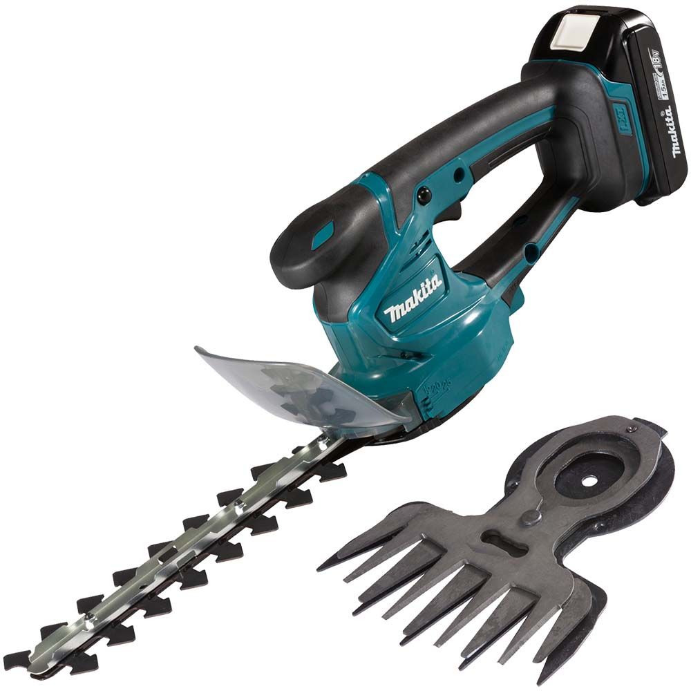 Makita 18V LXT 4" Cordless Hedge Trimmer Kit with Grass Shear Attachment