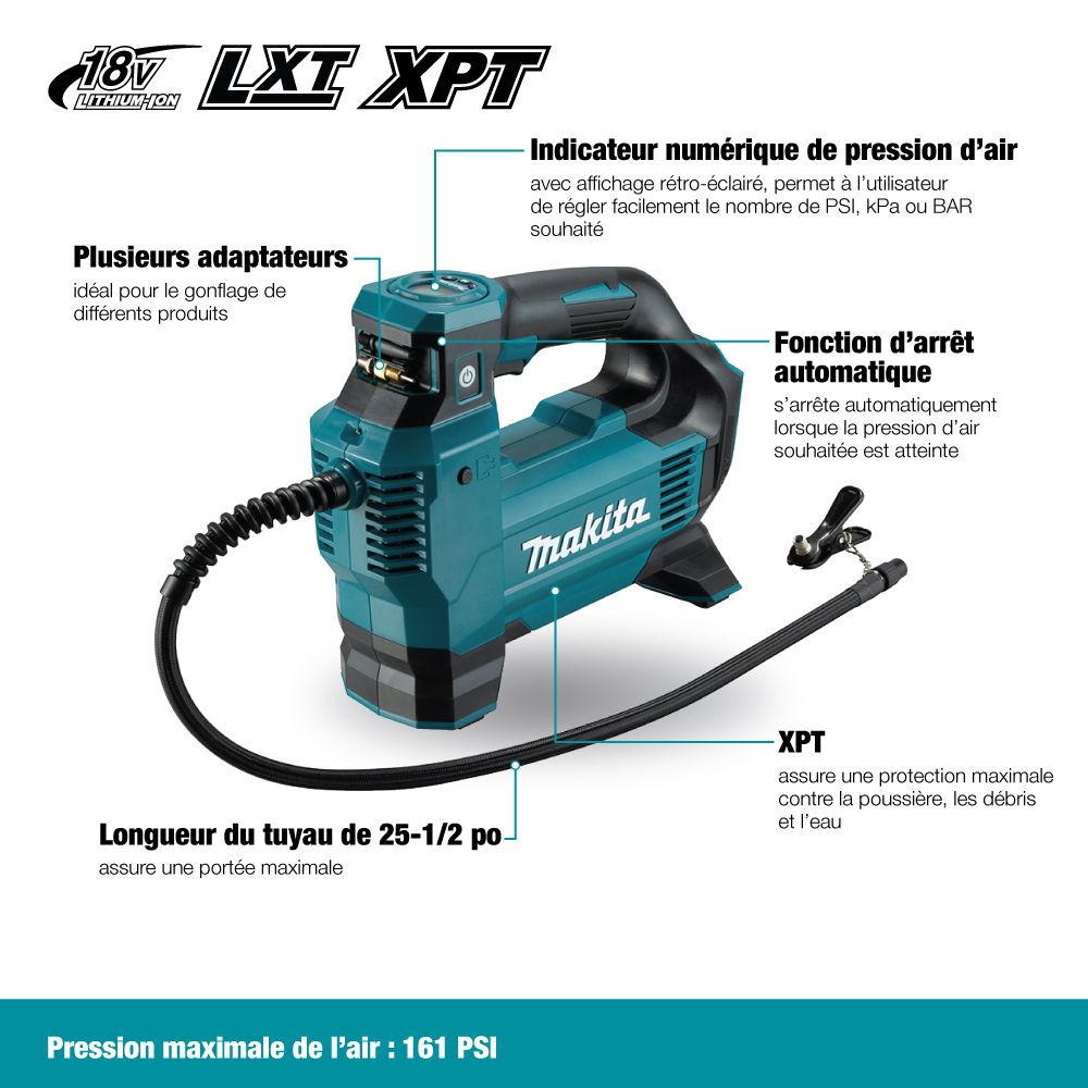 Makita 18V LXT Cordless Inflator (Tool Only)