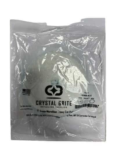 Crystal Brite Green Microfiber Heavy Cut Pad