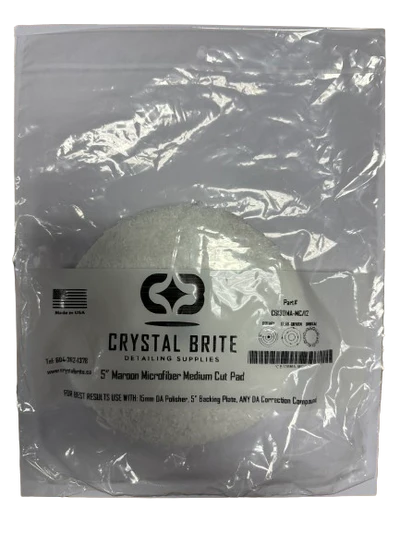 Crystal Brite Maroon Microfiber Medium Cut Pad
