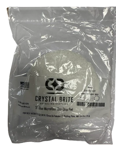Crystal Brite Blue Microfiber One-Step Pad