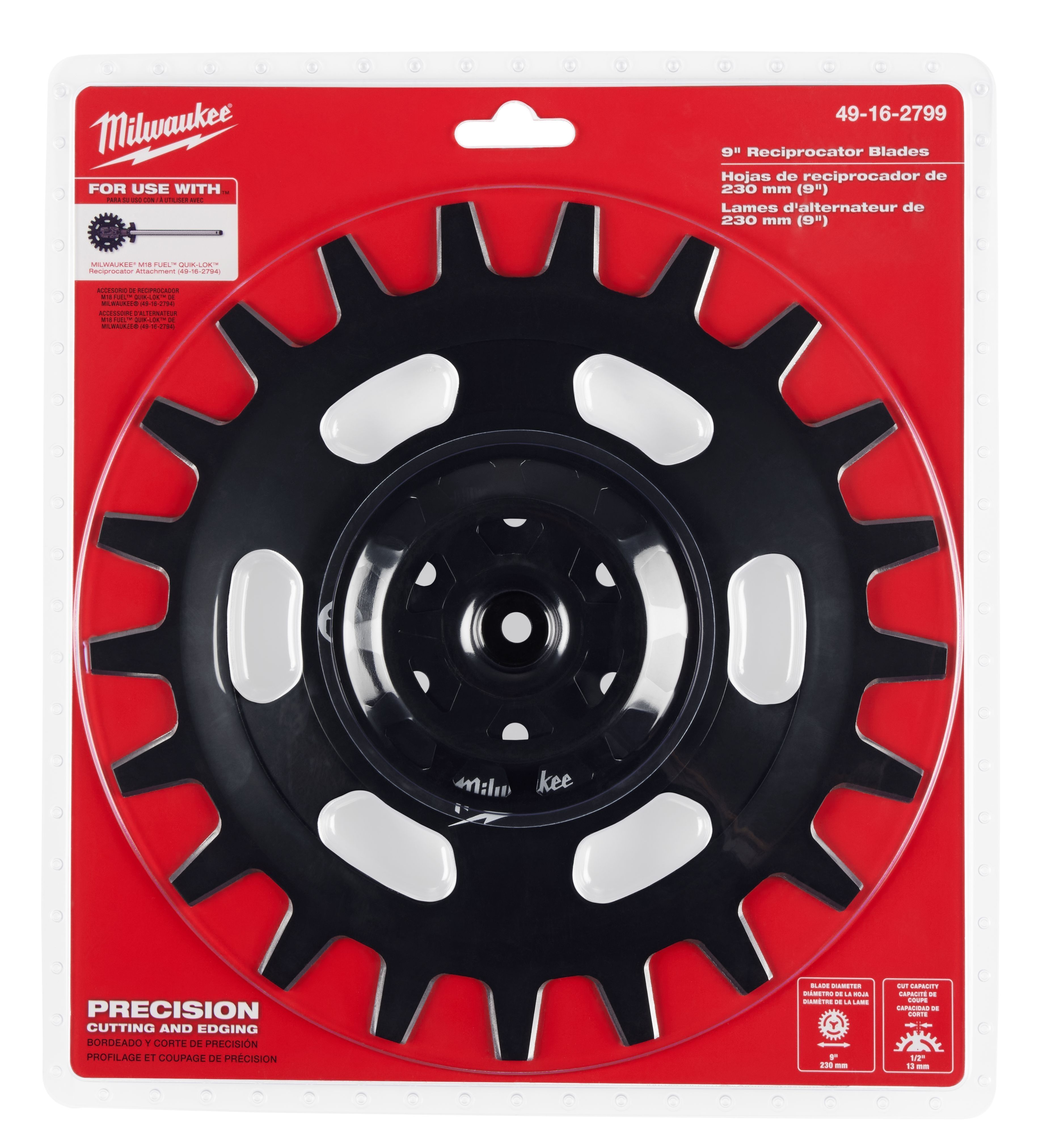 Milwaukee 9" Reciprocator Blades