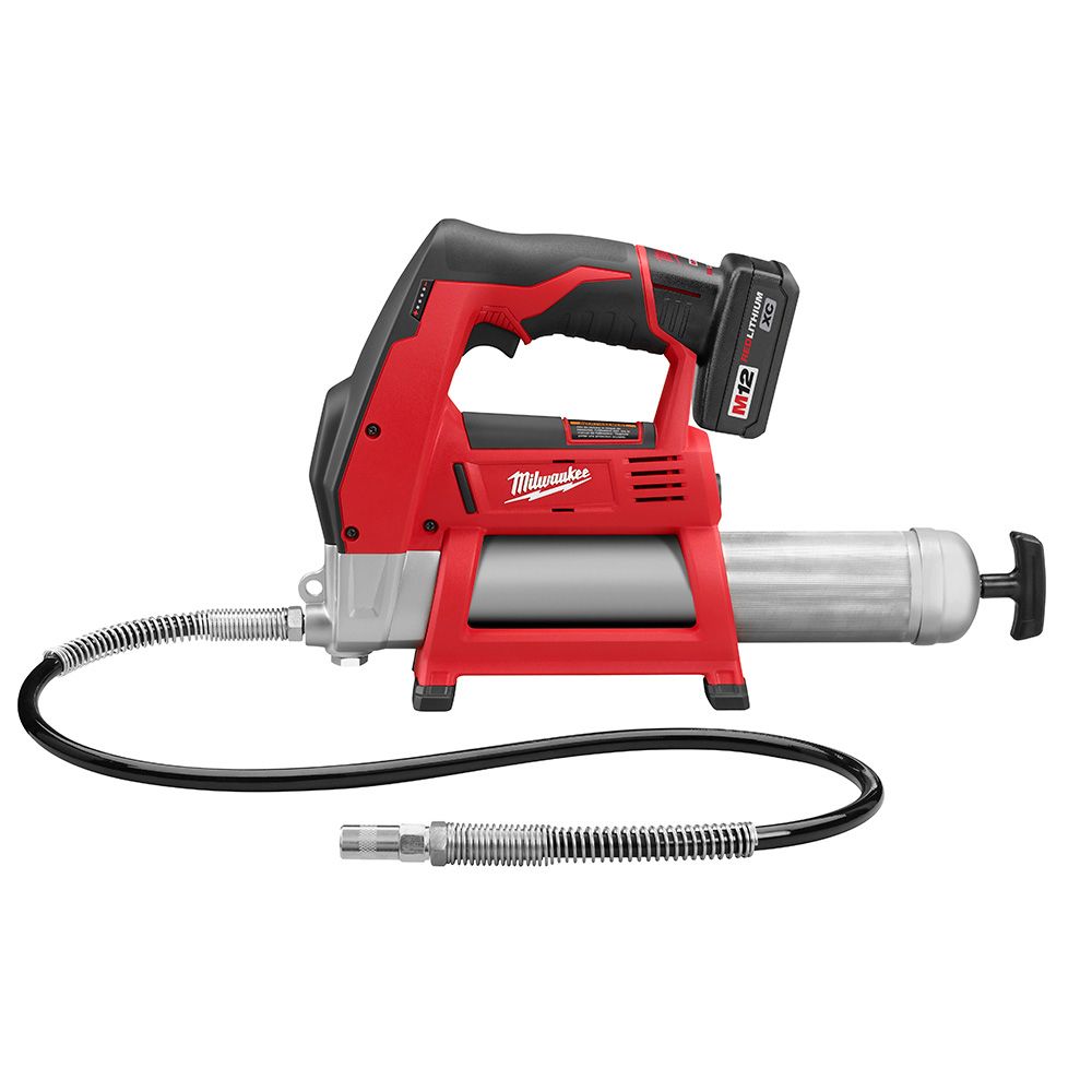 Milwaukee M12 12 Volt Lithium-Ion Cordless Cordless Grease Gun Kit