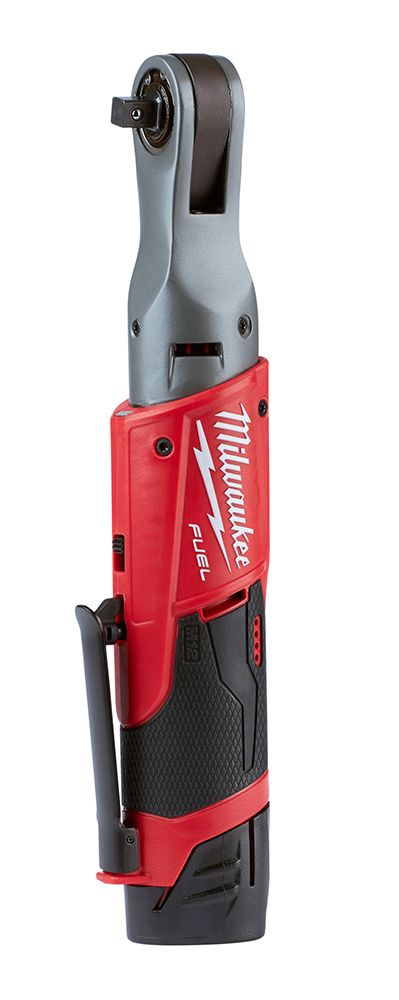 Milwaukee M12 FUEL 12 Volt Lithium-Ion Brushless Cordless 3/8 in. Ratchet Two Battery Kit