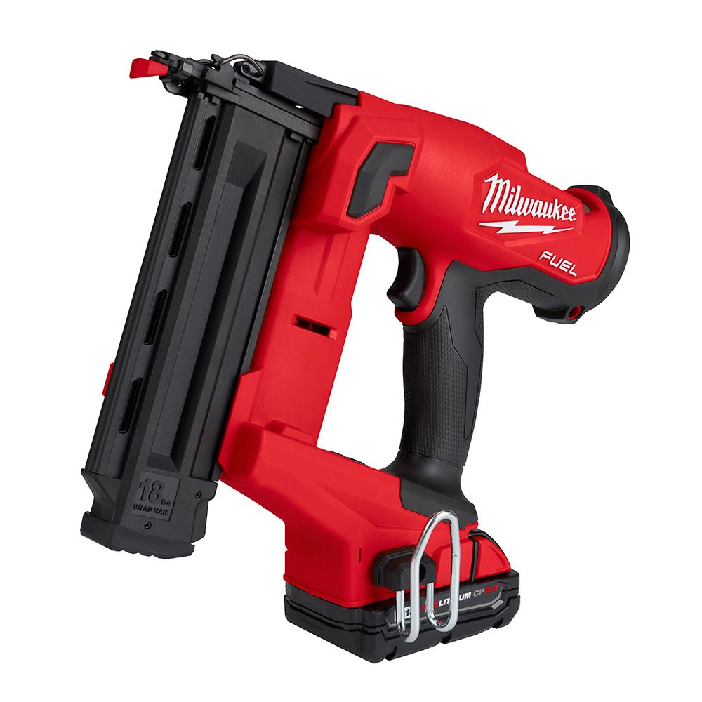 Milwaukee M18 FUEL 18 Volt Lithium-Ion Brushless Cordless 18 Gauge Brad Nailer Kit