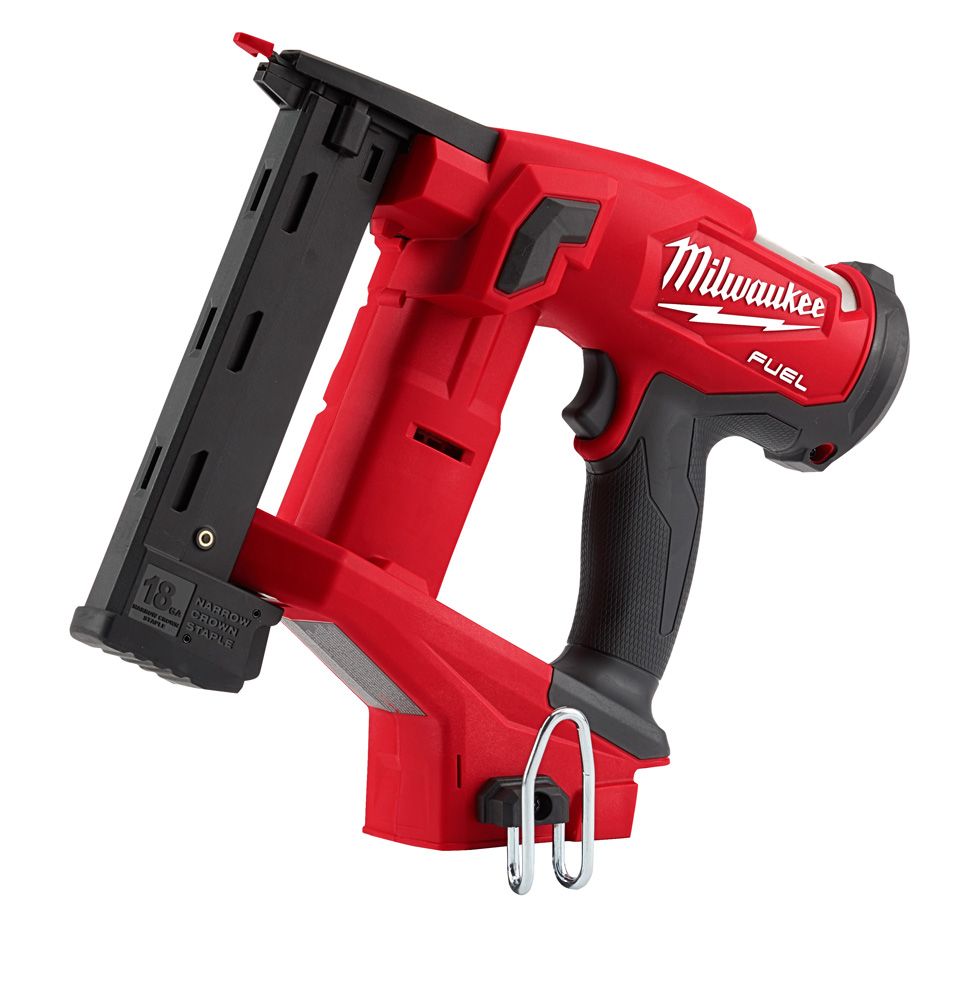 Milwaukee M18 FUEL 18 Volt Lithium-Ion Brushless Cordless 18 Gauge 1/4 in. Narrow Crown Stapler - Tool Only
