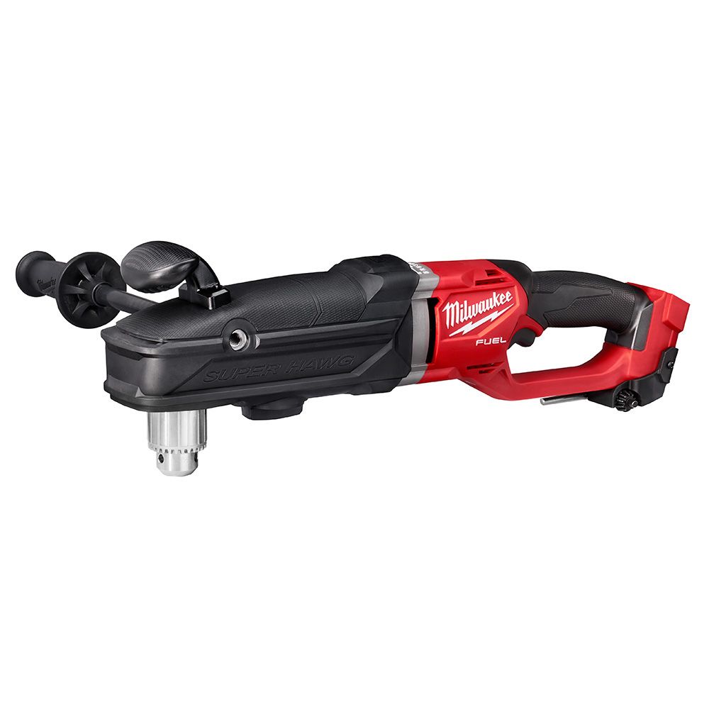 Milwaukee M18 FUEL 18 Volt Lithium-Ion Brushless Cordless Super Hawg 1/2 in. Right Angle Drill - Tool Only