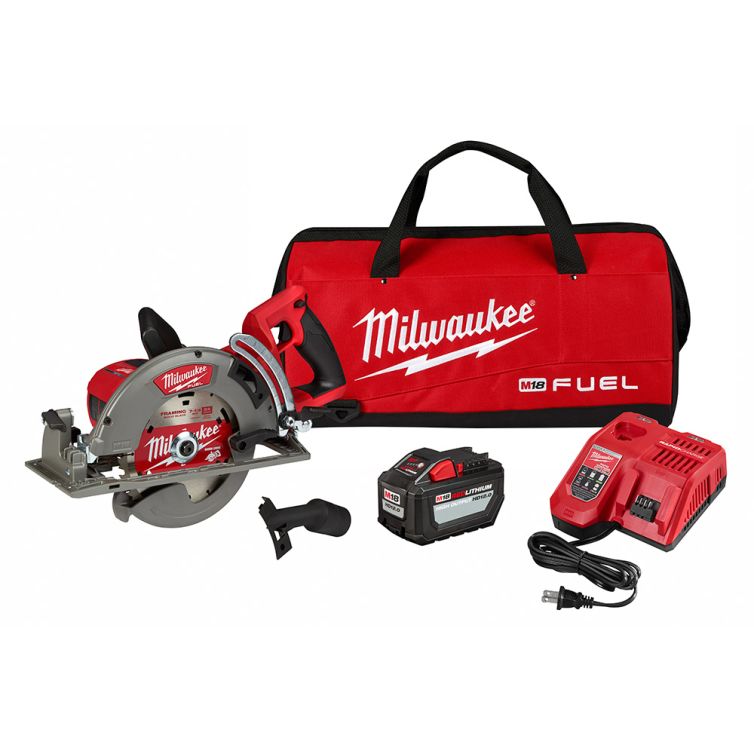 Milwaukee M18 FUEL 18 Volt Lithium-Ion Brushless Cordless Rear Handle 7-1/4 in. Circular Saw Kit