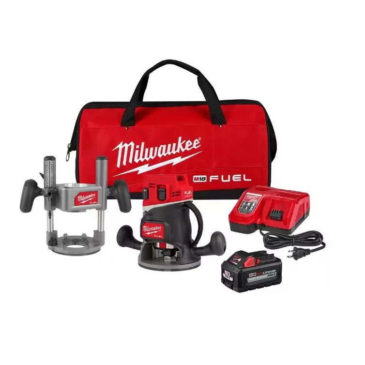 Milwaukee M18 FUEL 18V 1/2" Cordless Lithium-Ion Router Kit