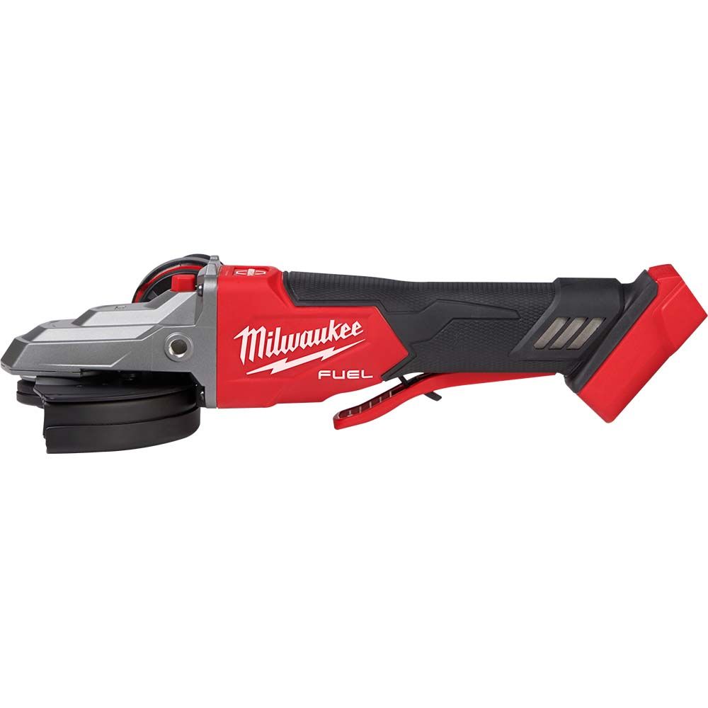 Milwaukee M18 FUEL 5" Flathead Braking Grinder, Paddle Switch No-Lock