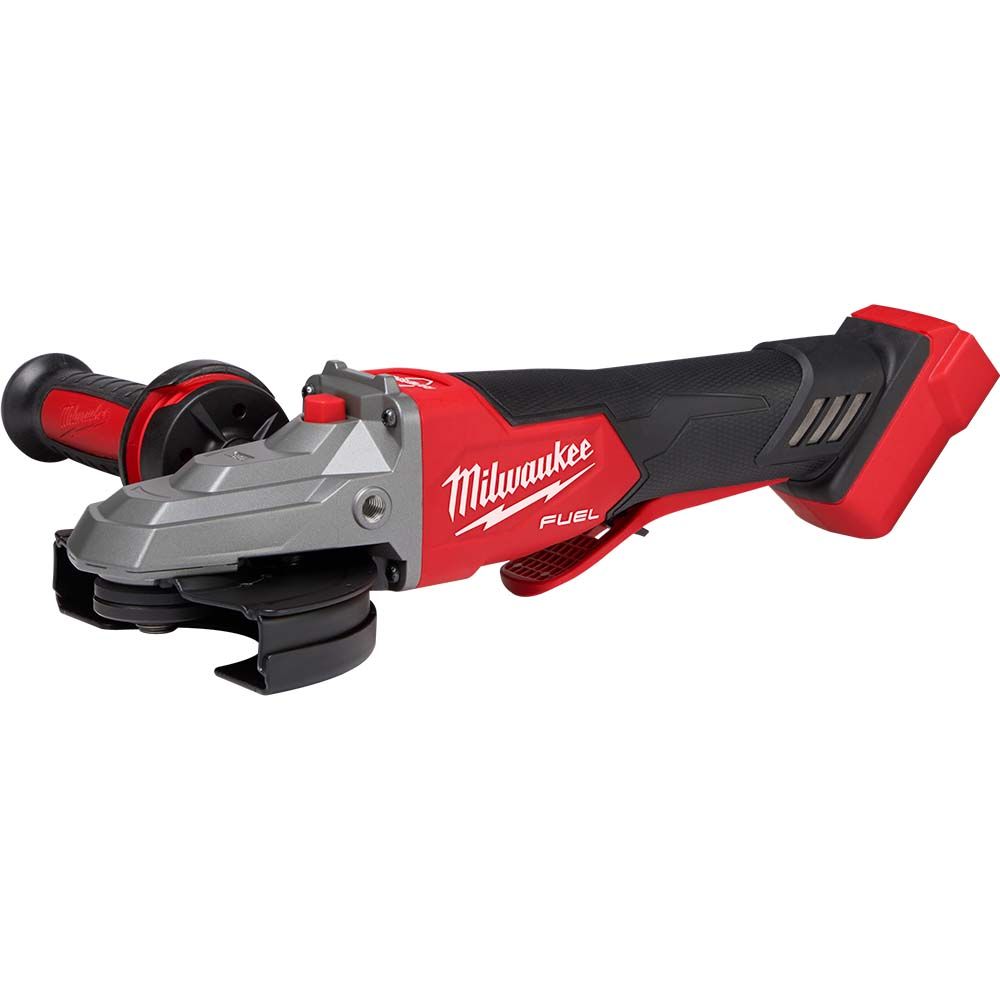 Milwaukee M18 FUEL 5" Flathead Braking Grinder, Paddle Switch No-Lock