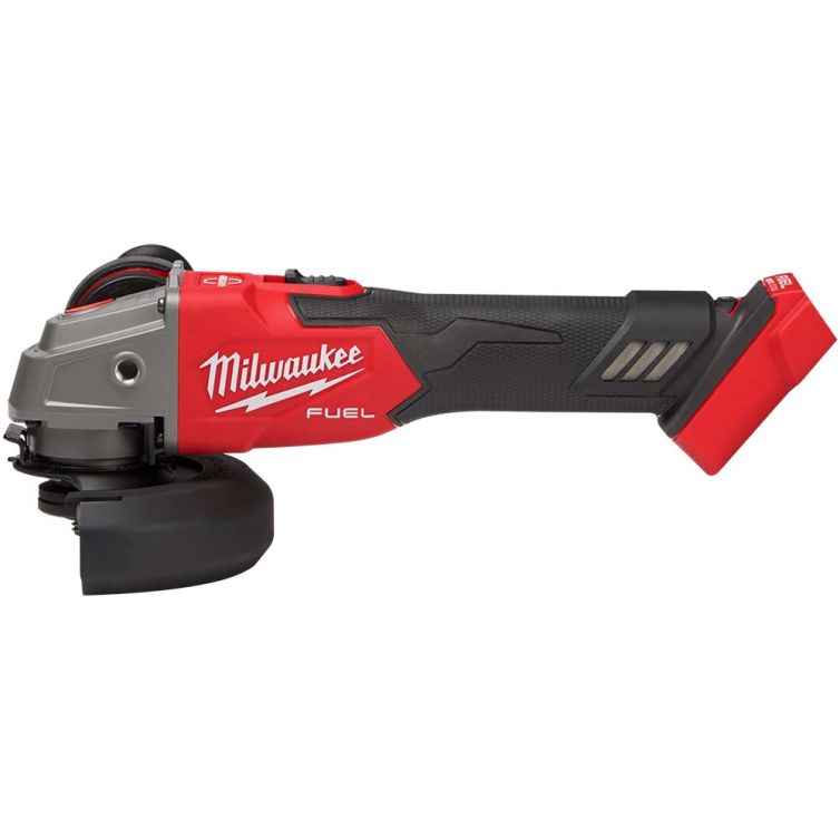 Milwaukee M18 FUEL 4-1/2" / 5" Variable Speed Braking Grinder, Slide Switch Lock-On