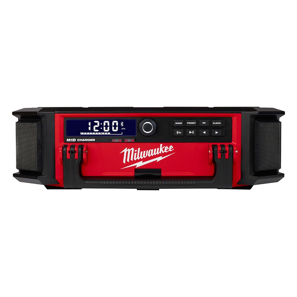 Milwaukee M18 18 Volt Lithium-Ion Cordless PACKOUT Radio + Charger - Tool Only