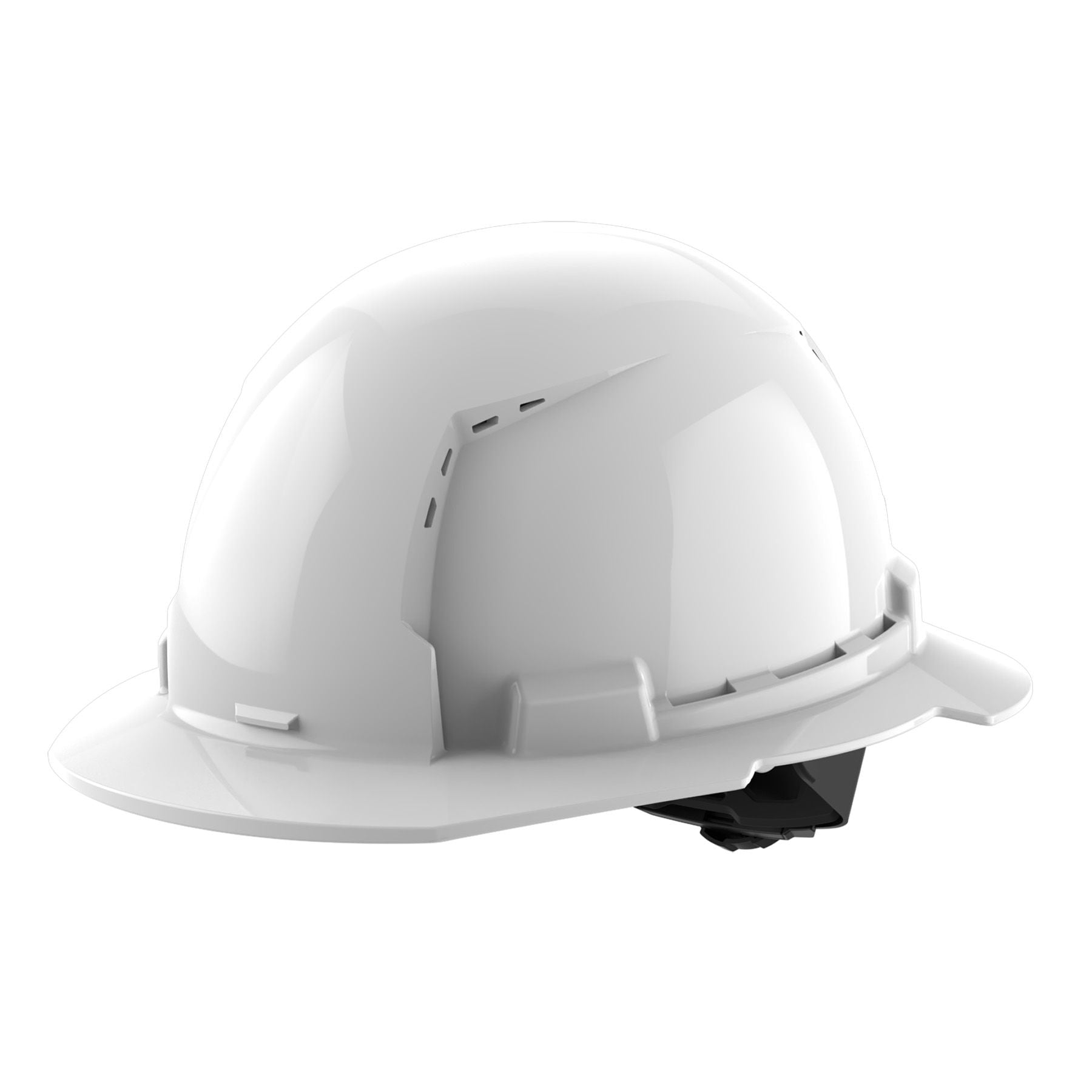 Milwaukee BOLT Full Brim Hard Hat w/4pt Ratcheting Suspension Vented Class C - White