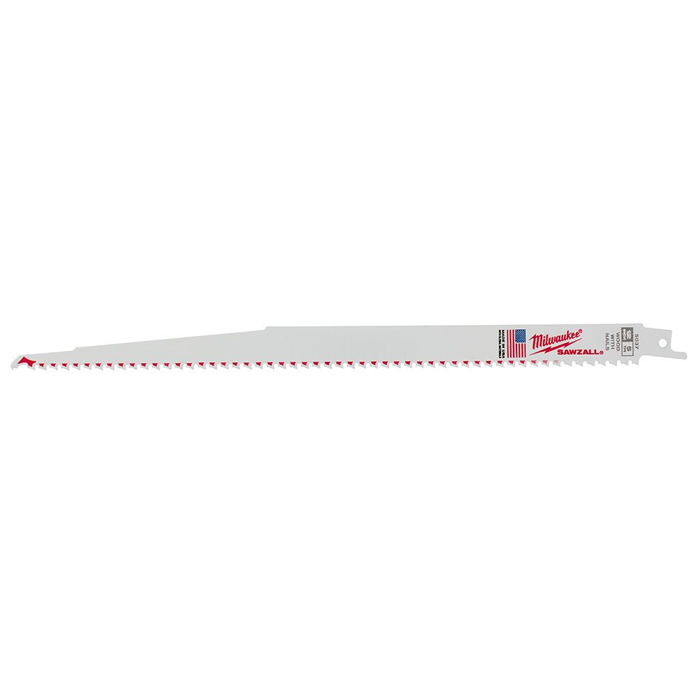 Milwaukee 12 in. 5 TPI SAWZALL Blades - 5 Pack