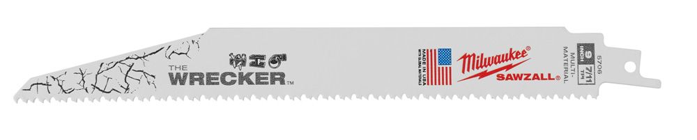 Milwaukee 9 in. 7/11TPI The Wrecker Multi-Material SAWZALL Blade - 5 Pack