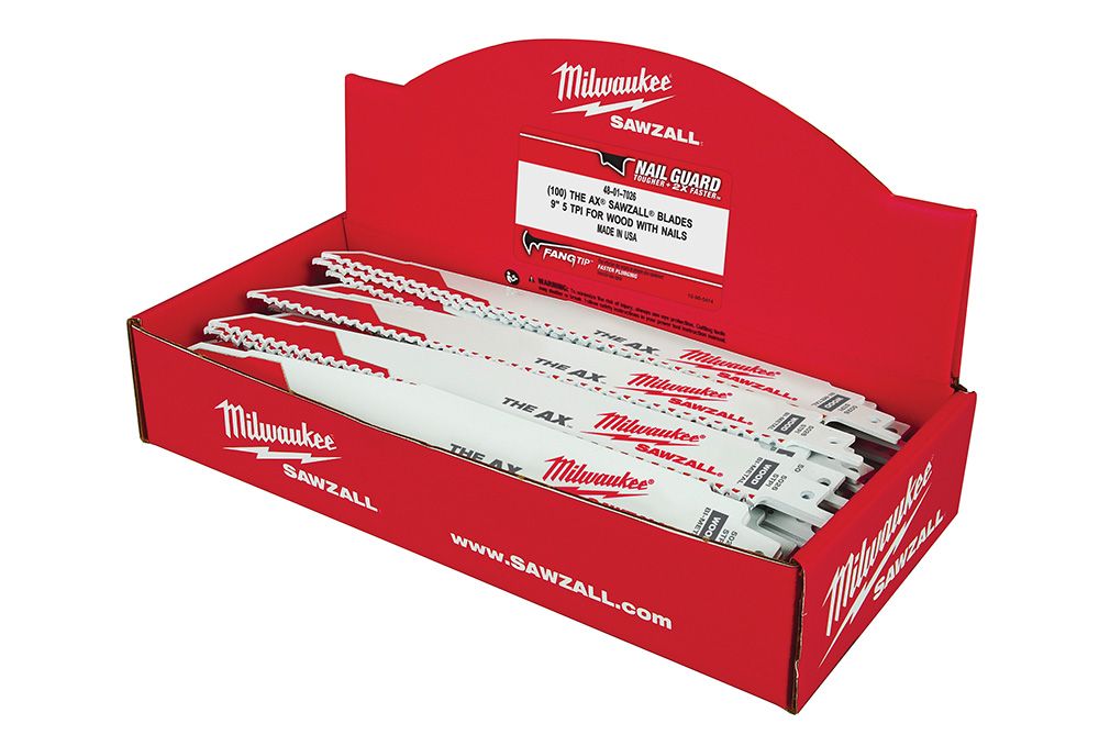 Milwaukee 9 in. 5 TPI The Ax SAWZALL Blade