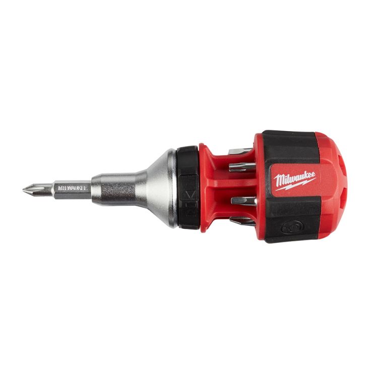 Milwaukee 8-in-1 Compact Ratcheting Multi-Bit Driver