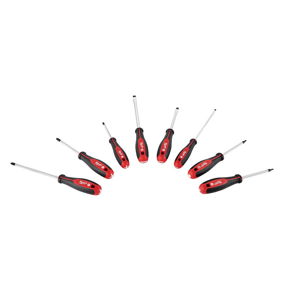 Milwaukee Screwdriver Kit with Square - 8 Piece