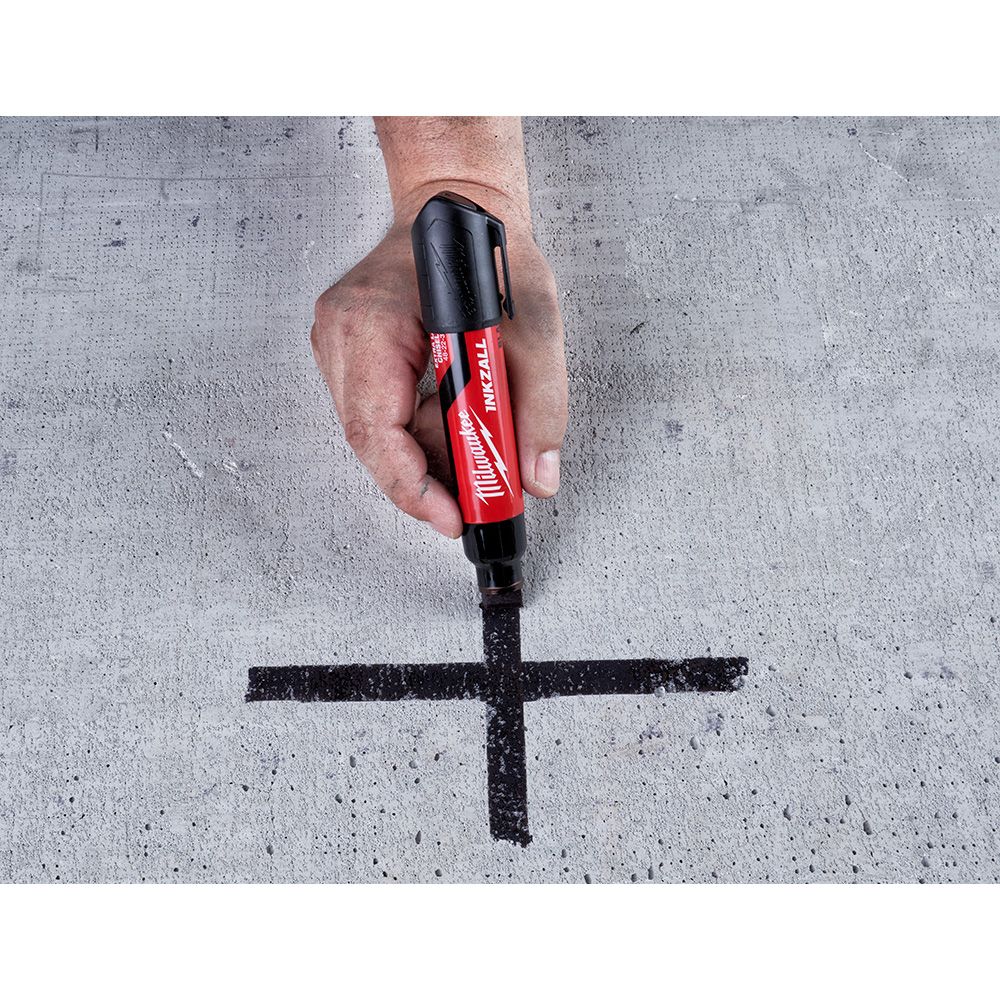 Milwaukee INKZALL Extra Large Chisel Tip Black Marker