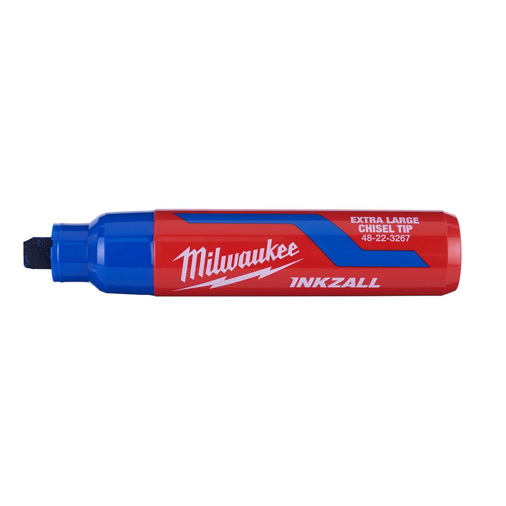 Milwaukee INKZALL Extra Large Chisel Tip Blue Marker