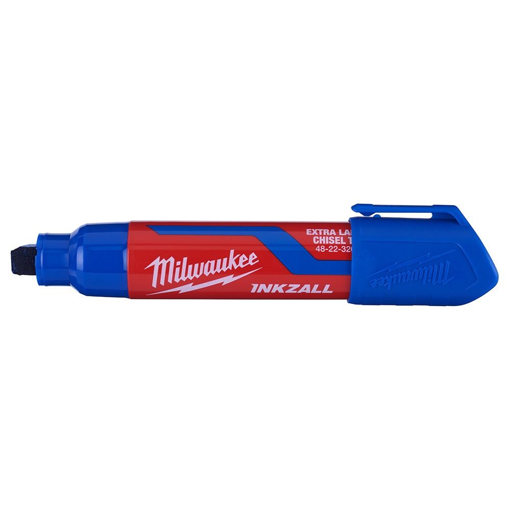 Milwaukee INKZALL Extra Large Chisel Tip Blue Marker