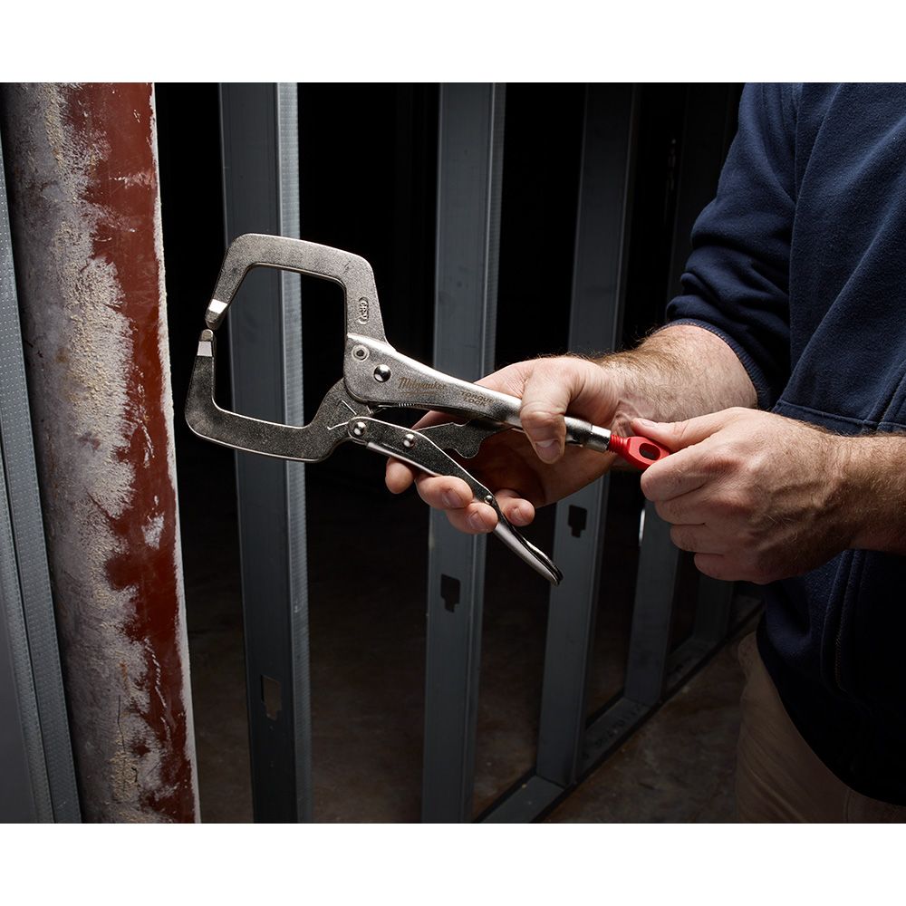 Milwaukee 11 in. TORQUE LOCK Locking C-Clamp With Regular Jaws