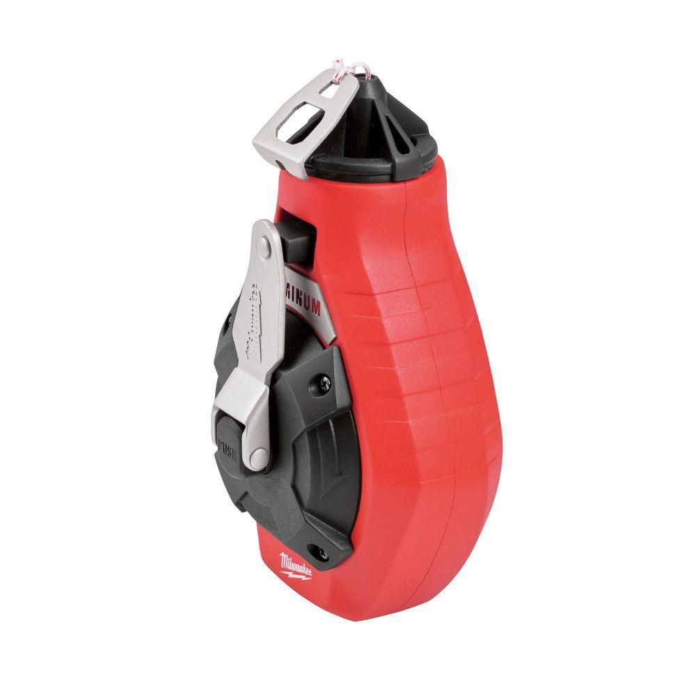 Milwaukee 100 ft. Aluminum Precision Line Chalk Reel Kit with Blue Chalk