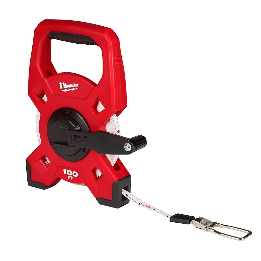 Milwaukee 100 ft. Steel Open Reel Long Tape Measure