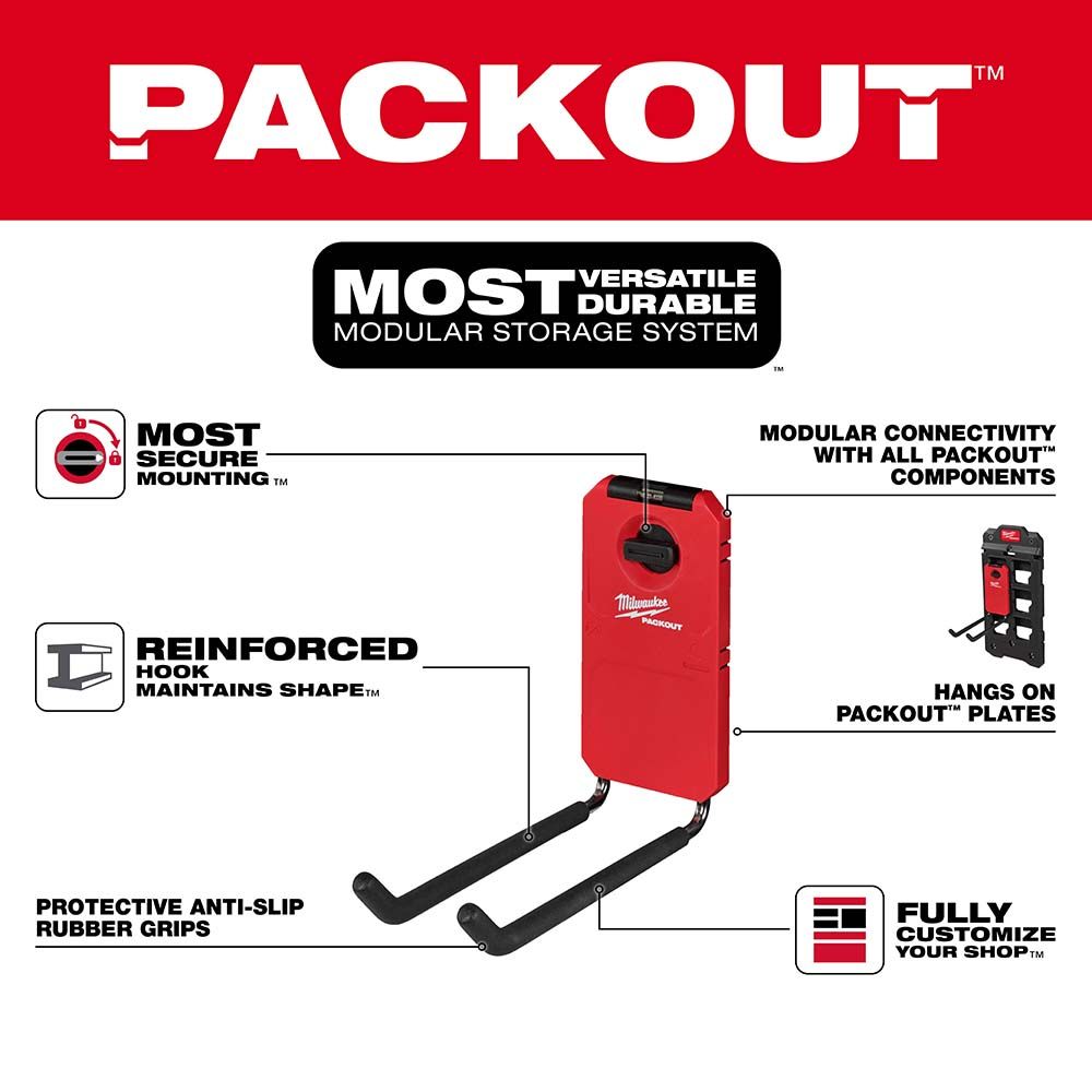 Milwaukee PACKOUT 9" Straight Hook