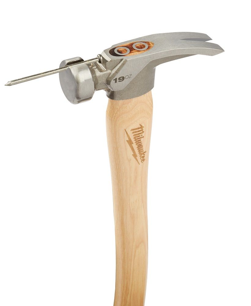 Milwaukee 19oz Smooth Face Hickory Wood Framing Hammer