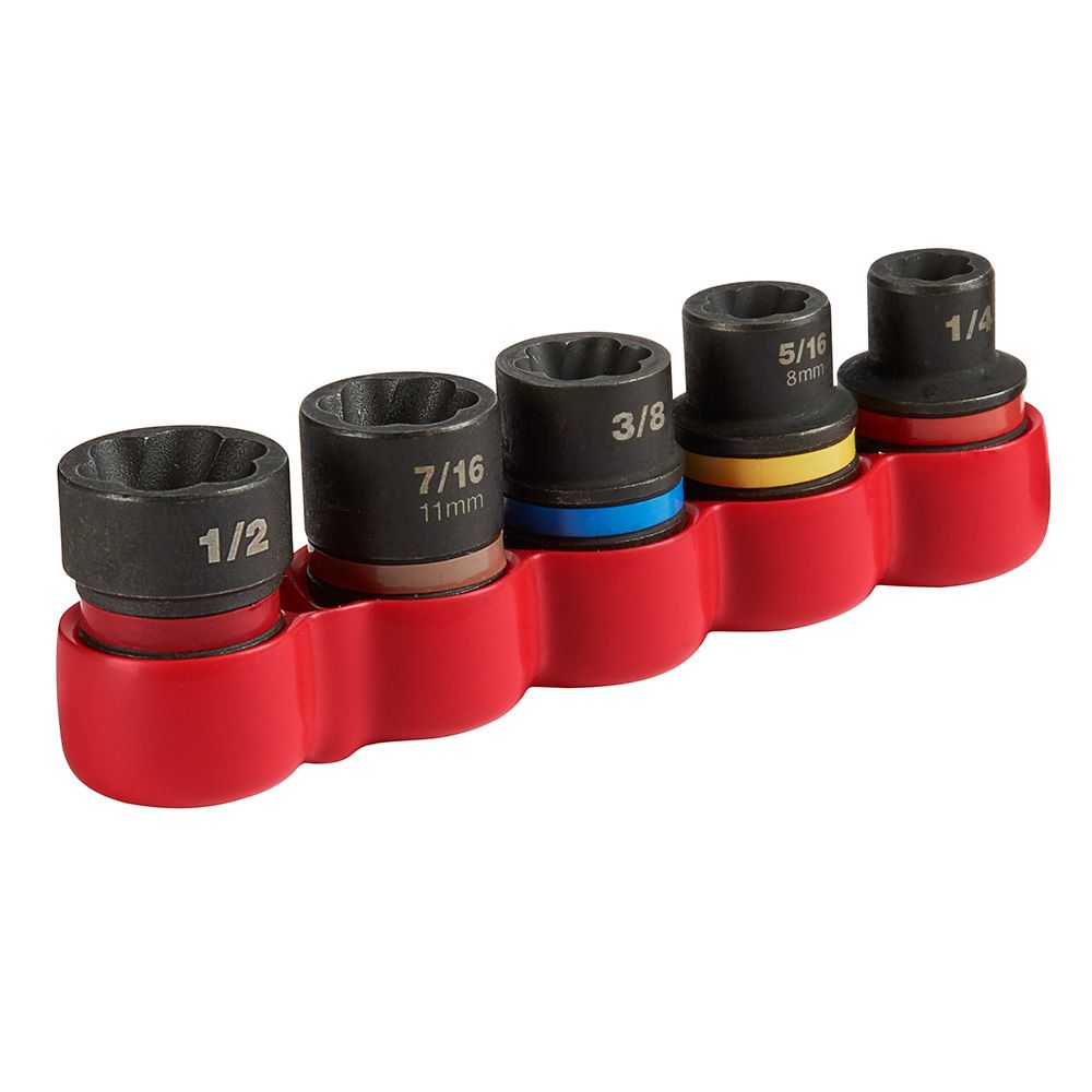 Milwaukee SHOCKWAVE Impact Extractor Set - 6 Piece