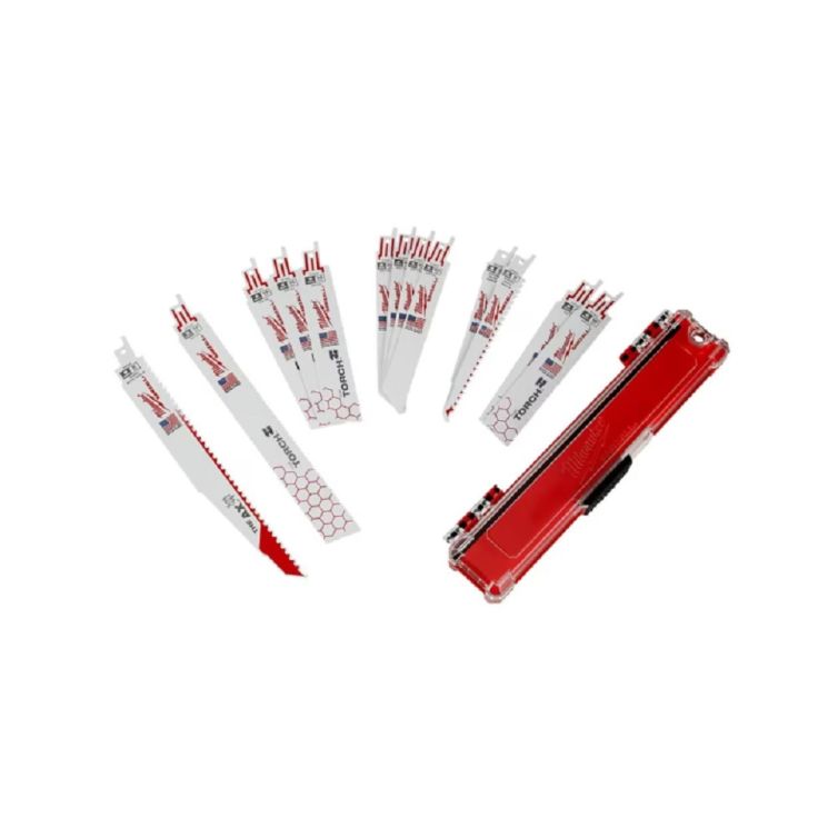 Milwaukee SAWZALL Demolition Nail-Embedded Reciprocating Saw Blade Set - 13 Piece