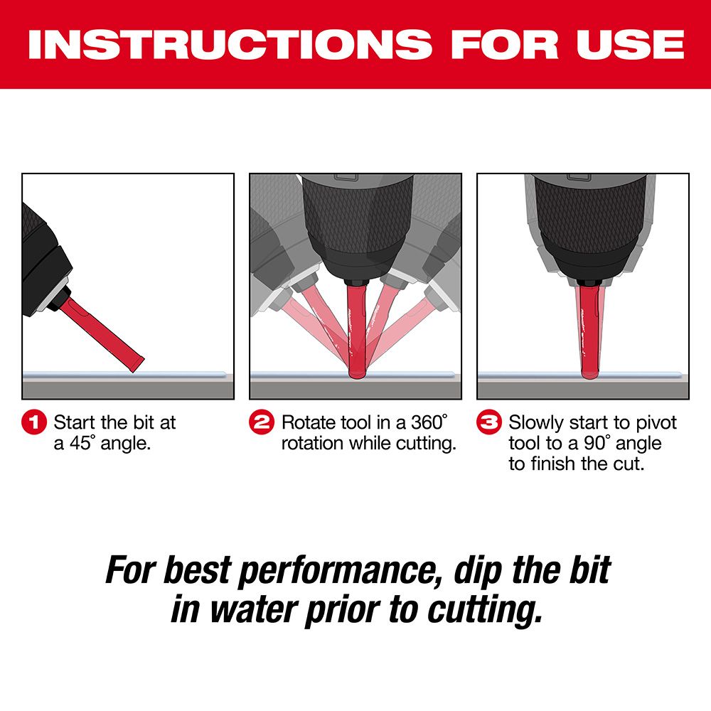 Milwaukee 7/8" Diamond Plus Hole Saw