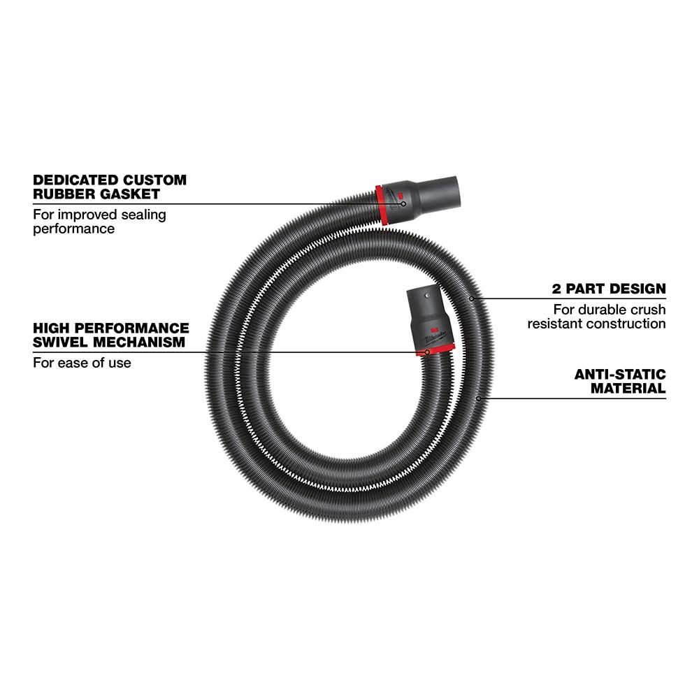 Milwaukee 2-1/2" x 9' Flexible Hose