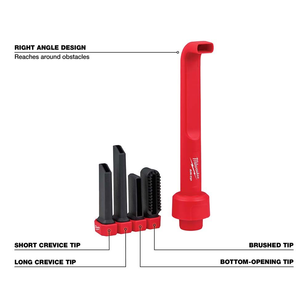 Milwaukee AIR-TIP 4-in-1 Right Angle Cleaning Tool
