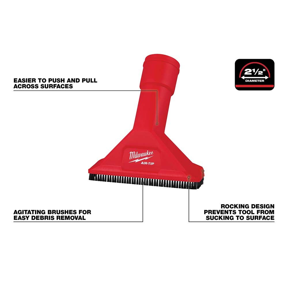 Milwuakee AIR-TIP 2-1/2" Rocking Utility Nozzle with Brushes