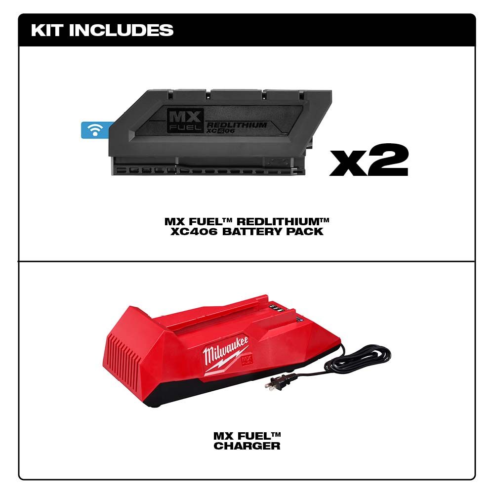 Milwaukee MX FUEL REDLITHIUM Battery and Charger Expansion Kit