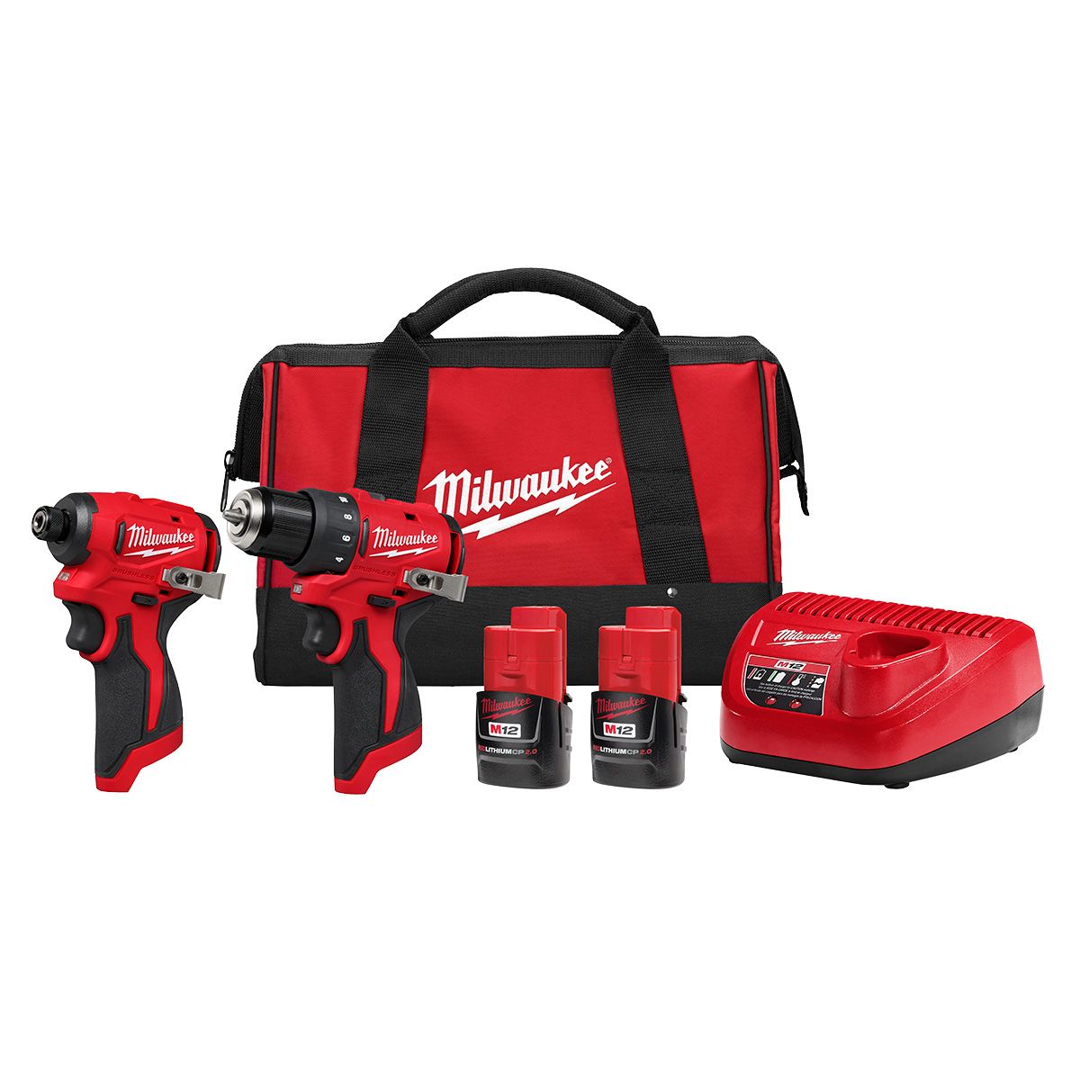 Milwaukee 3494-22 M12 Subcompact Brushless 2 Tool Combo Kit