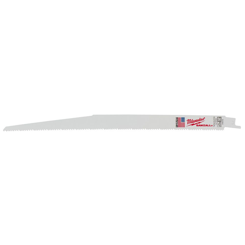 Milwaukee 12 in. 8/12 TPI SAWZALL Blades - 5 Pack