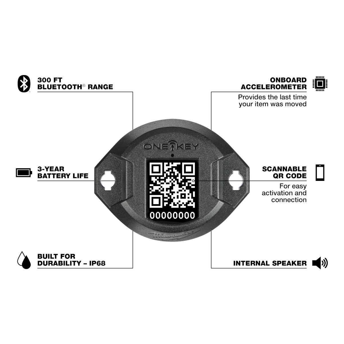 Milwaukee ONE-KEY Bluetooth Tracking Tag - 10pk