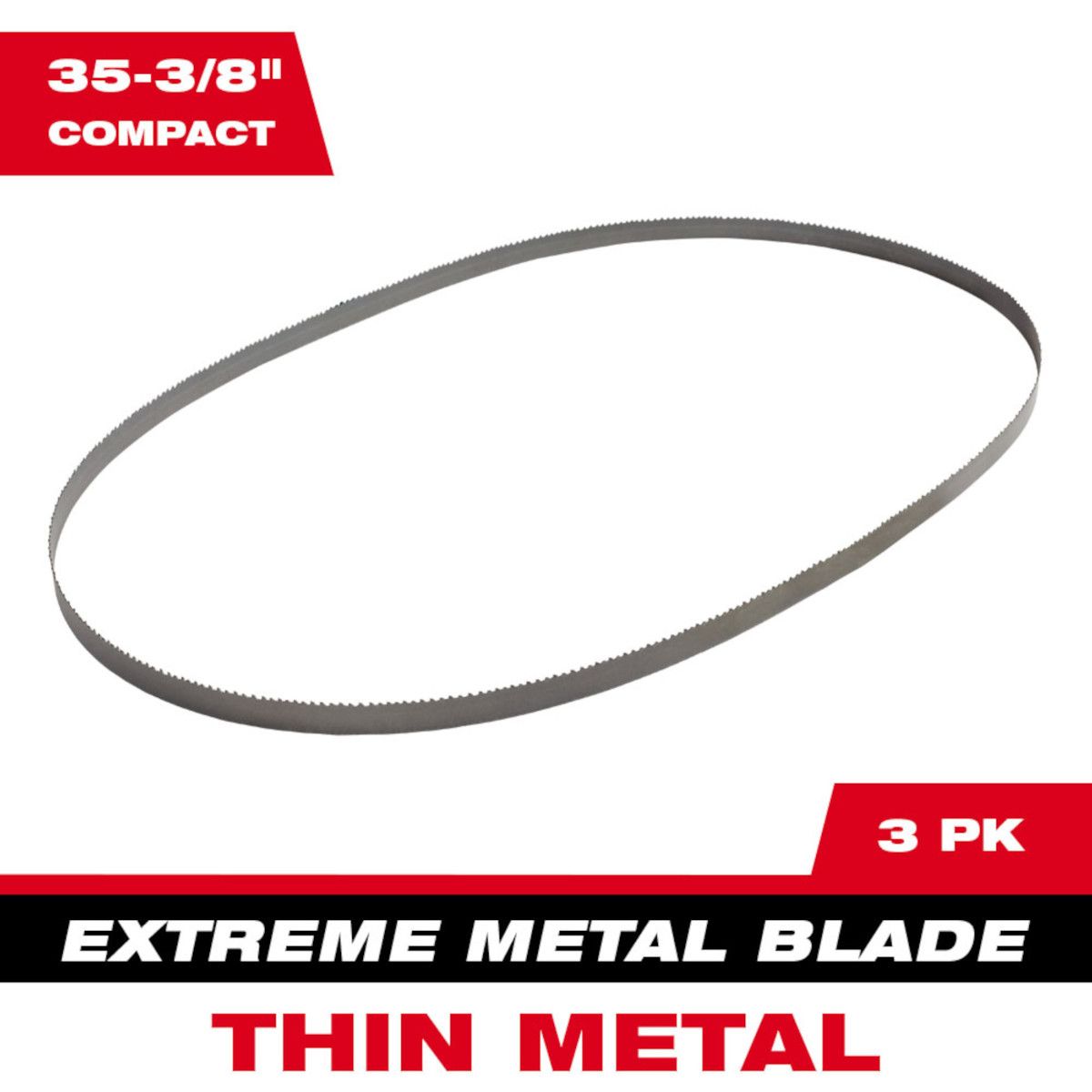 Milwaukee Extreme Thin Metal Band Saw Blades 3 pk Compact