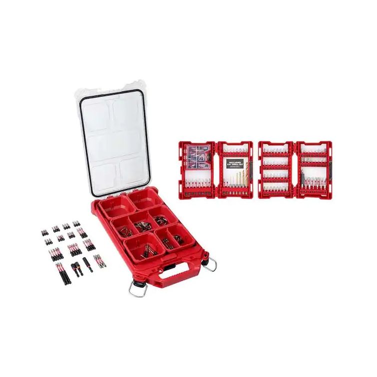 Milwaukee Tool SHOCKWAVE Impact Duty Driver Bit PACKOUT Set (100-Piece)