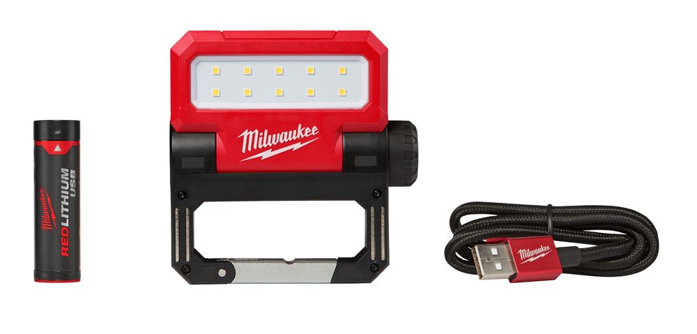 Milwaukee USB Rechargeable Rover Pivoting LED Flood Light