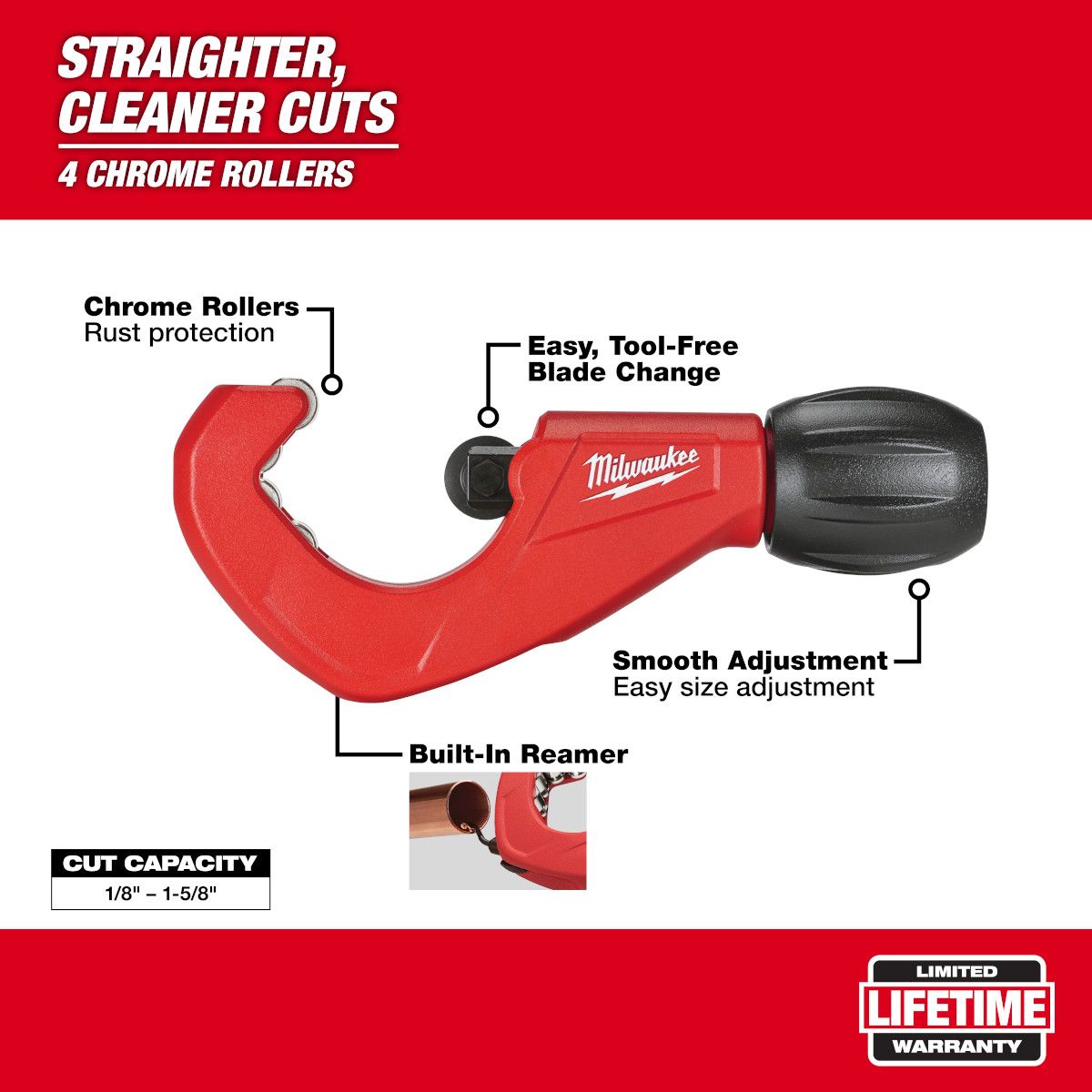 Milwaukee 1-1/2 in. Constant Swing Copper Tubing Cutter