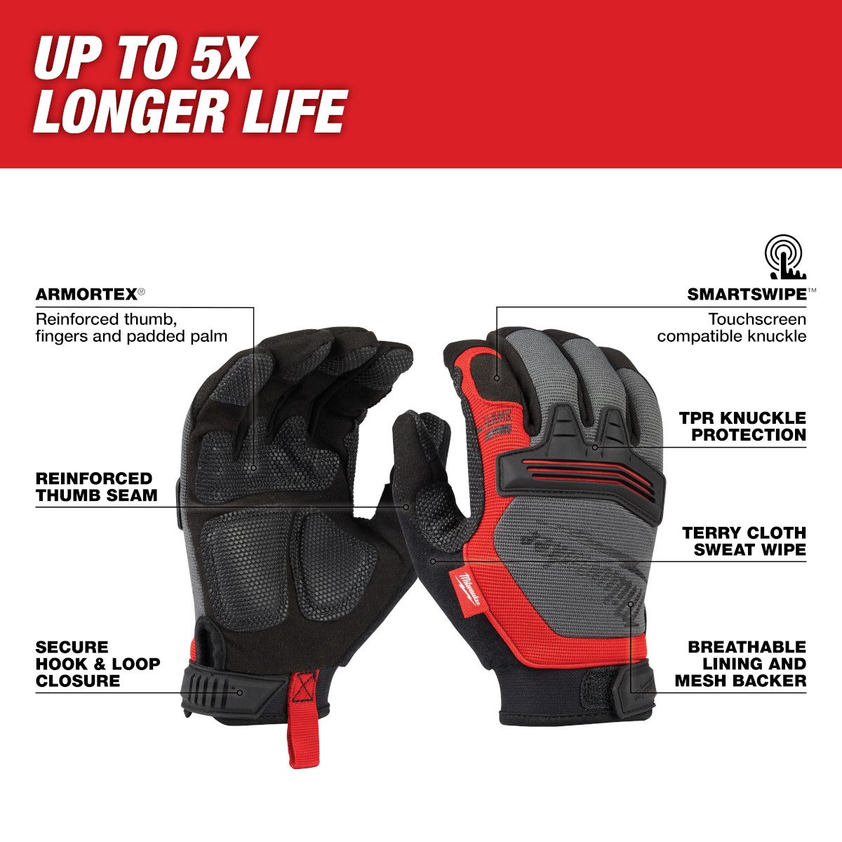 Milwaukee Demolition Gloves - Large